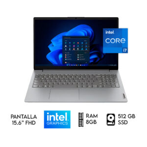 LAPTOP LENOVO V15 INTEL CORE i7-13620H RAM 8GB SSD 512GB 15.6 FHD" GRIS