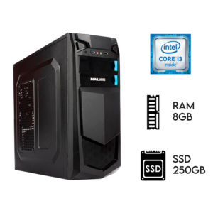 PC COMPUTADORA Intel Core i3 3.2GHZ RAM 8GB SSD 250GB