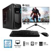 PC COMPUTADORA Intel Core i5 3.2GHZ Monitor 22 RAM 16GB DISCO 1TB SSD 250GB